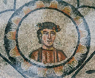 (detalle) del suelo de la Basílica Cristiana Primitiva de Aquileia, Udine